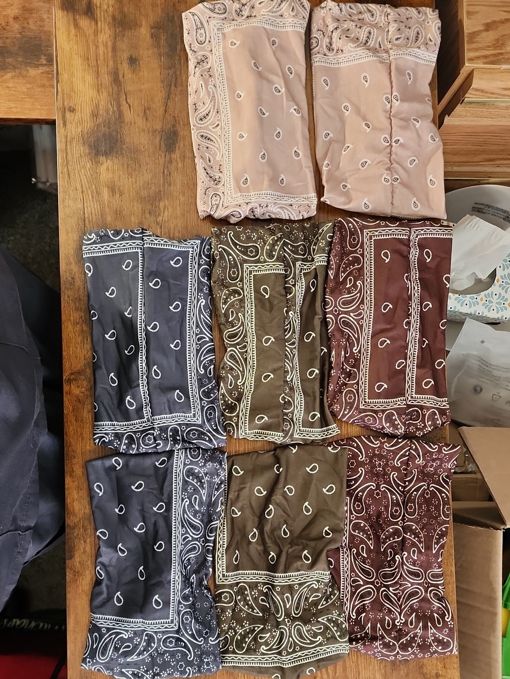 8pcs/ Set Retro Paisley Pattern Headbands,Colorful Headscarves For Women,Sweat